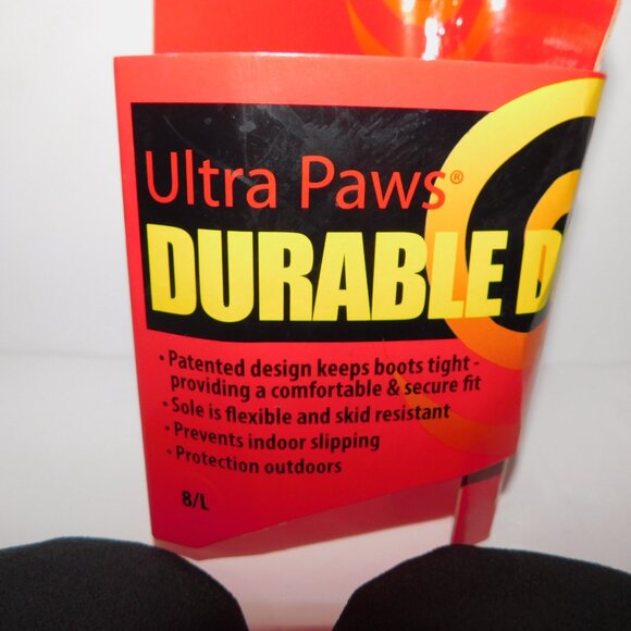 Ultra Paws Durable Dog Boots Paw Protection Size 8 Large Red Black UNUSED - Picture 4 of 9